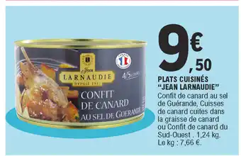 E.Leclerc Plats cuisinés "jean larnaudie" offre