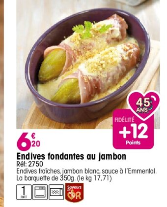 Croque Gel Endives fondantes au jambon offre