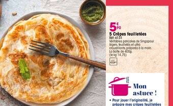 5 Crêpes feuilletées