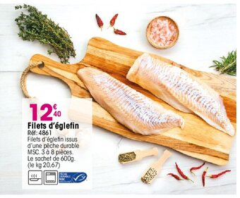 Croque Gel Filets d'églefin offre