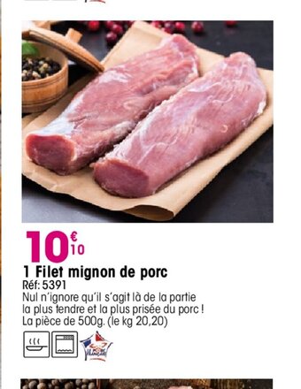 Croque Gel 1 Filet mignon de porc offre