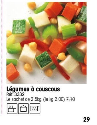 Croque Gel Légumes à couscous offre