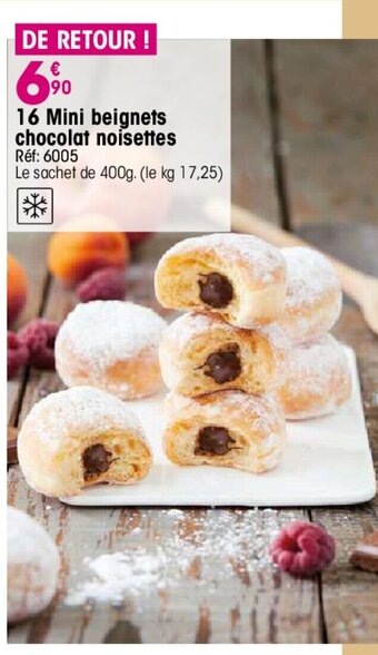 Croque Gel 16 Mini beignets chocolat noisettes offre