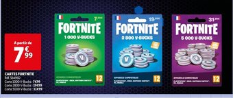 Auchan CARTES FORTNITE offre