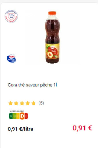Cora x Carrefour Cora the saveur pêche 11 offre