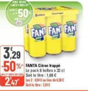 G20 Fanta Citron Frappe offre