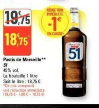 G20 Pastis de Marseille** offre