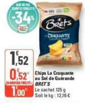 G20 Chips La Craquante Au Sel De Guerande Bret's offre