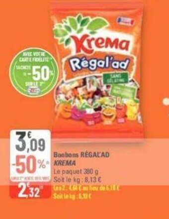 G20 Bonbons Regalad Krema offre