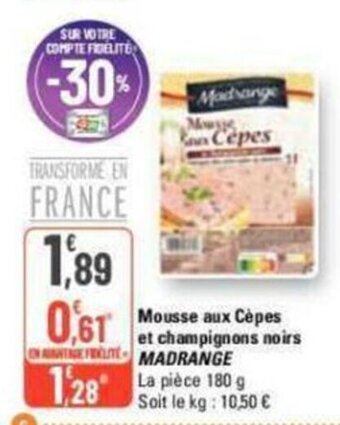 Mousse aux CĂšpes et champignons noirs