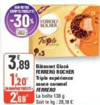 G20 Bâtonnet Glacé FERRERO ROCHER offre