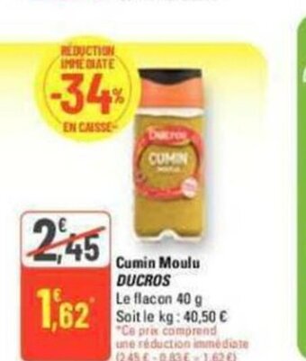 G20 Cumin Moulu DUCROS offre