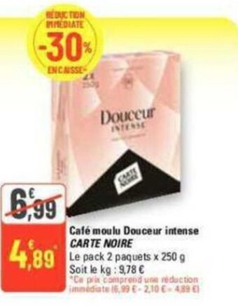 G20 Café moulu Douceur intense CARTE NOIRE offre