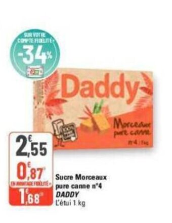 G20 Sucre Morceaux pure canne n°4 offre