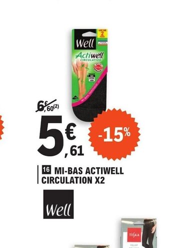 E.Leclerc 16 MI-BAS ACTIWELL CIRCULATION X2 offre