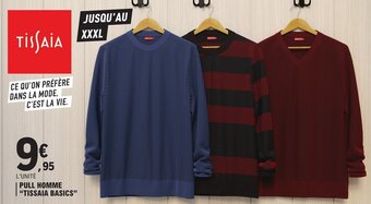 E.Leclerc PULL HOMME TISSAIA BASICS offre
