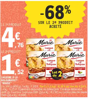 Lasagne à la bolognaise