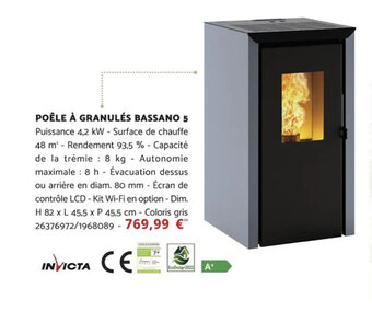 Bricomarché POÊLE À GRANULÉS BASSANO 5 offre