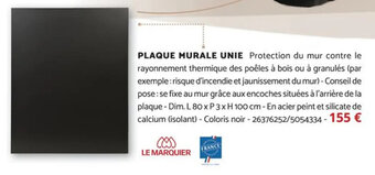 Bricomarché PLAQUE MURALE UNIE offre