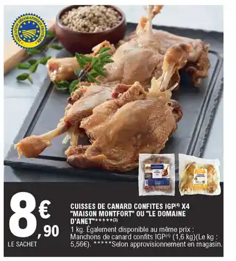 E.Leclerc Cuisses de canard confites IGP offre