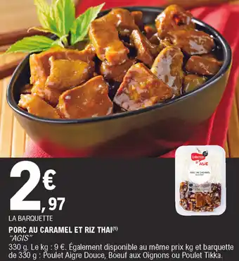 E.Leclerc Porc au caramel et riz thai offre