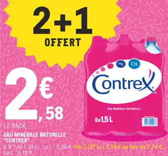 E.Leclerc Eau Minérale Naturelle Contrex offre