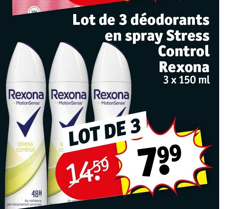 Promo Lot de 3 déodorants en spray Stress chez Kruidvat