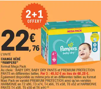 E.Leclerc Change Bébé Pampers offre