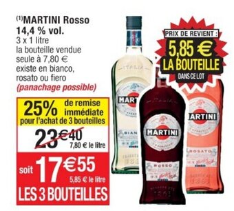 Cora x Carrefour MARTINI Rosso 14,4 % vol. offre