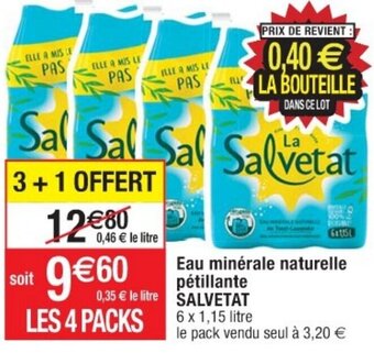 Cora x Carrefour Eau minérale naturelle pétillante SALVETAT offre