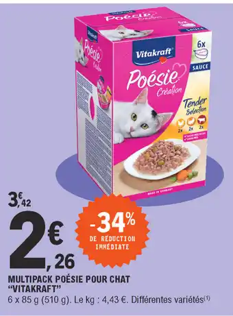 E.Leclerc Multipack Poésie Pour Chat offre