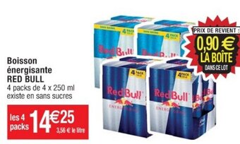 Cora x Carrefour Boisson énergisante RED BULL offre