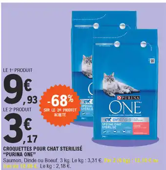E.Leclerc Croquettes Pour Chat Sterilisé Purina One offre