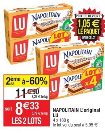 Cora x Carrefour NAPOLITAIN L'original LU offre
