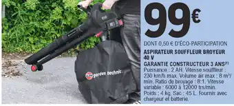 E.Leclerc Aspirateur Souffleur Broyeur offre