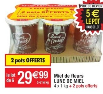 Cora x Carrefour Miel de fleurs LUNE DE MIEL offre