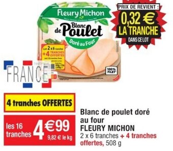 Cora x Carrefour Blanc de poulet doré au four offre