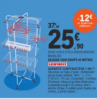 E.Leclerc Séchoir Tout Équipé 45 Mètres offre