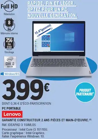 E.Leclerc PC Portable offre