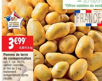 Cora x Carrefour Pomme de terre de consommation offre