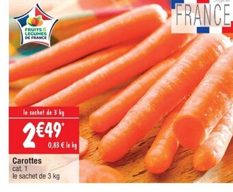 Cora x Carrefour Carottes cat. 1 offre