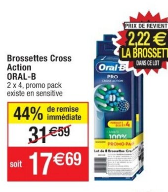 Cora x Carrefour Brossettes Cross Action ORAL-B offre