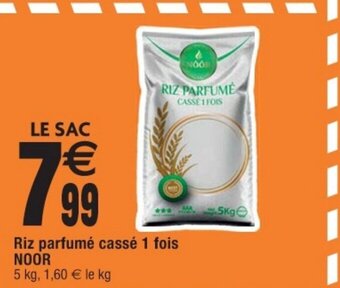 Cora x Carrefour NOOR Riz parfumé cassé 1 fois offre