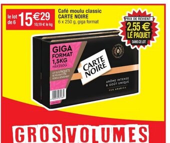 Cora x Carrefour Café moulu classic CARTE NOIRE offre