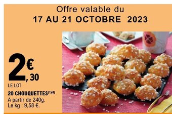 E.Leclerc 20 CHOUQUETTES offre