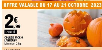 E.Leclerc COURGE JACK O LANTERN offre