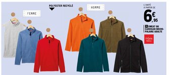 E.Leclerc SWEAT OU CARDIGAN MICRO-POLAIRE ADULTE offre