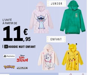 E.Leclerc HOODIE NUIT ENFANT offre