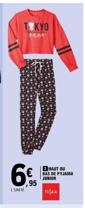 E.Leclerc BAS DE PYJAMA HAUT OU offre