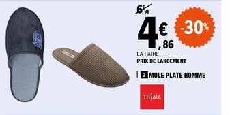 E.Leclerc MULE PLATE HOMME offre
